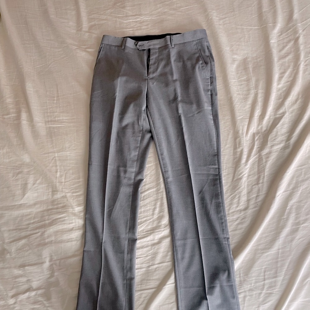 Nordstrom Znt18 Alessio Light Grey suit 40R slim fit - Picture 7 of 11